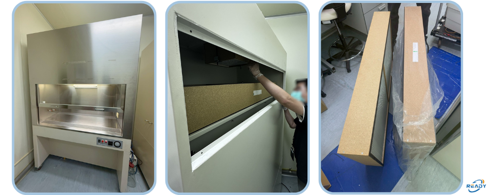 生物安全櫃濾網更換與校驗檢測紀錄｜READY 銳靛生技 BSC服務