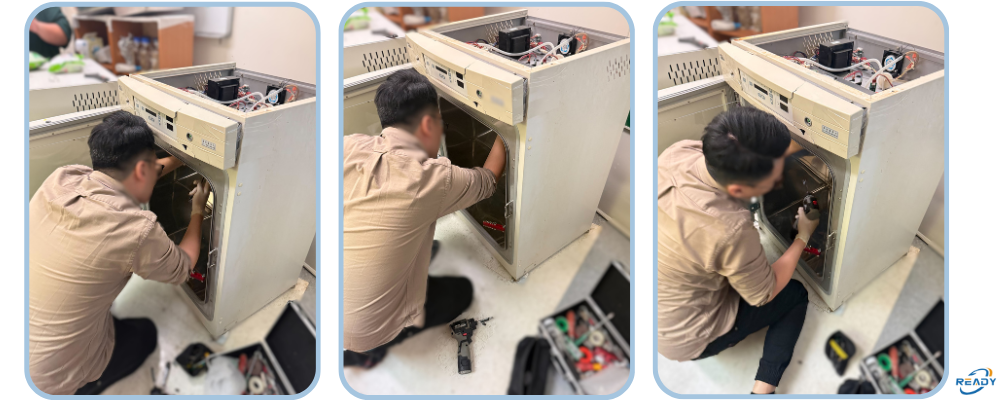 培養箱維修｜風扇維修與後續校正一次完成｜READY 銳靛生技