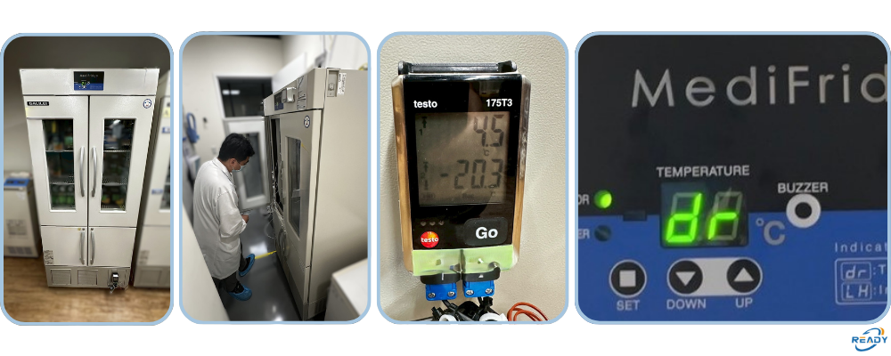 實驗室雙溫冰箱檢測服務｜溫度分布曲線完整呈現｜READY 銳靛生技