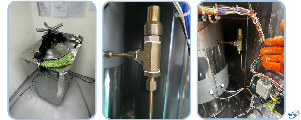 滅菌釜維修與溫度檢測｜121°C 空載測試確認｜READY 銳靛生技