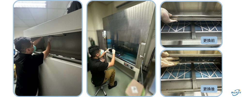生物安全操作櫃(BSC)與無菌操作台濾網更換評估方案:結合客戶使用頻率與年度檢測數據之科學決策|READY 銳靛生技 生物安全操作櫃(BSC)與無菌操作台濾網更換評估方案:結合客戶使用頻率與年度檢測數據之科學決策|READY 銳靛生技